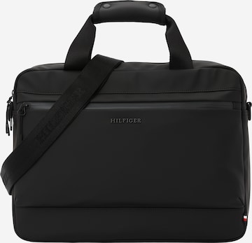melns TOMMY HILFIGER Soma portatīvajam datoram: no priekšpuses