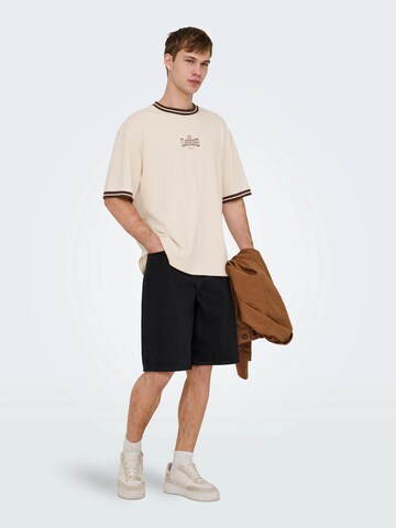 Only & Sons Loosefit Shorts 'ONSREMI' in Schwarz