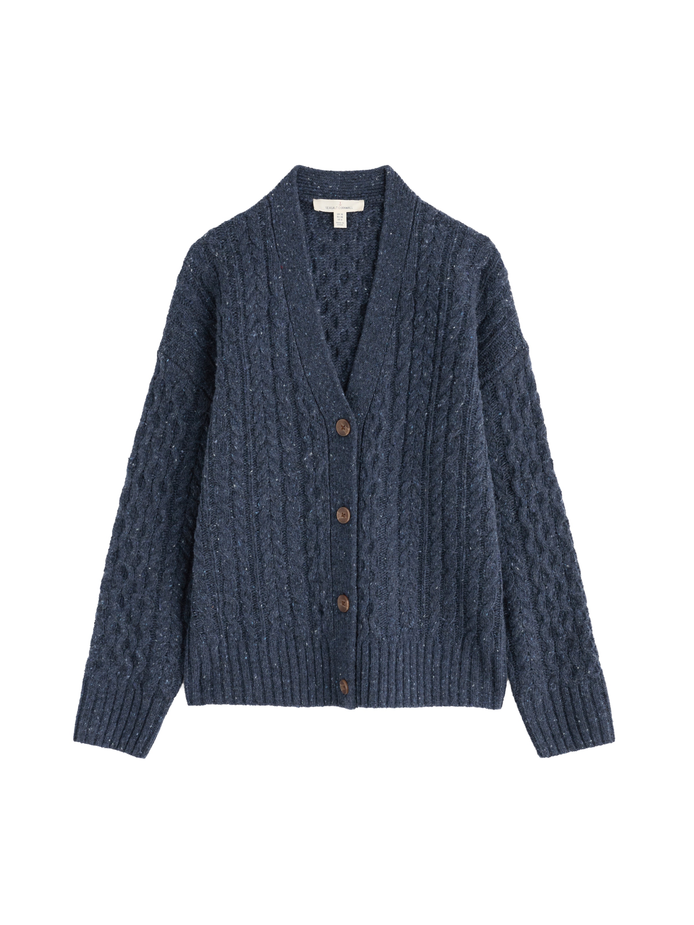 Seasalt Cornwall Kardigan 'Newlyn' – modrá: přední strana
