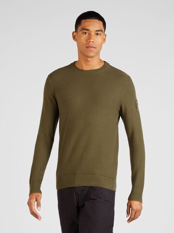 JACK & JONES Sweater 'CLASSIC' in Green: front