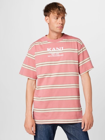 Karl Kani T-shirt i rosa: framsida