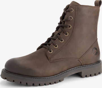 Bottes à lacets 'Akland' Travelin en marron : devant