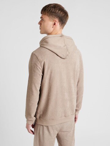 BOSS Sweatshirt 'Wetowelhood' in Brown