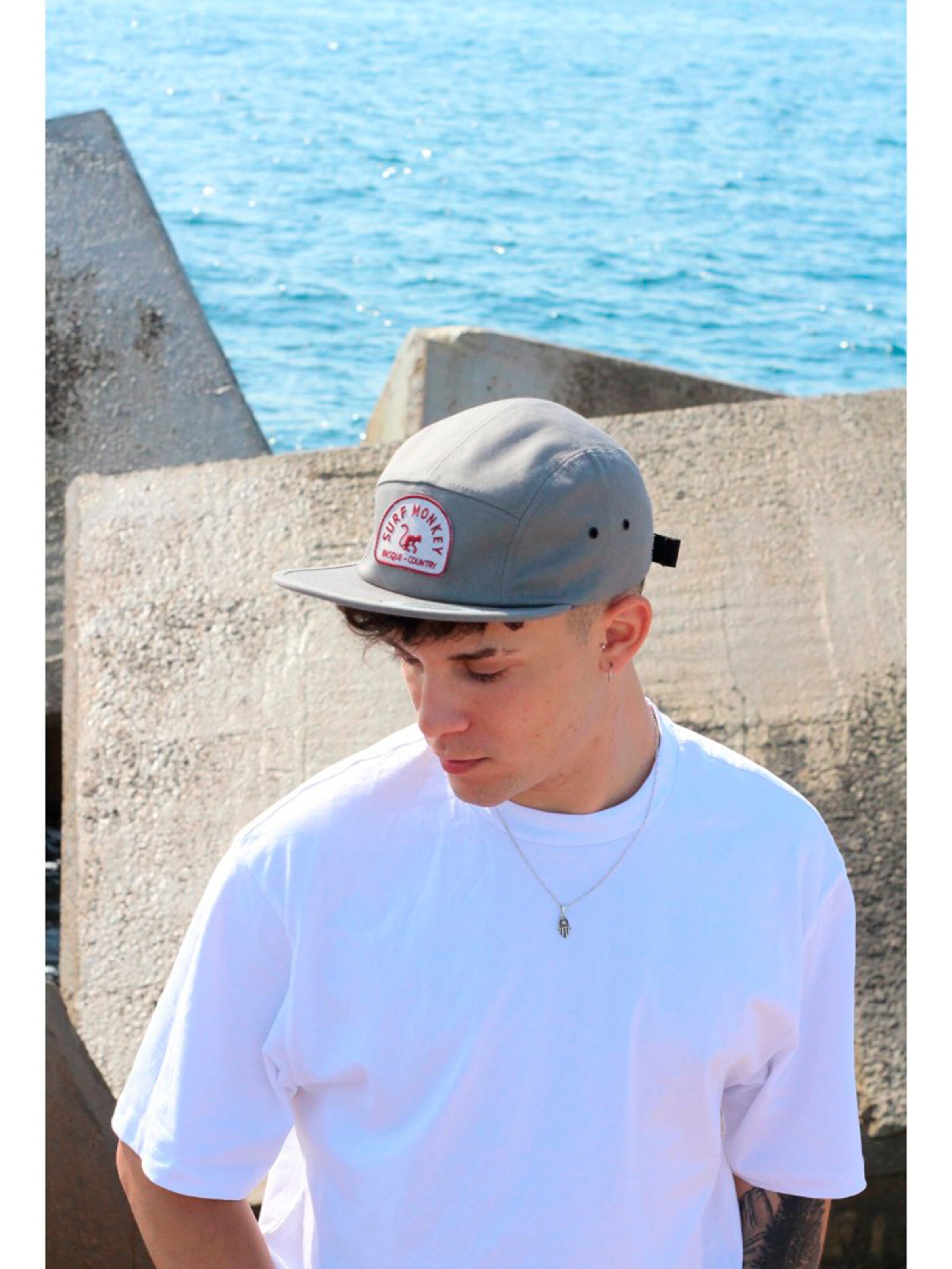 Casquette de sport Surf Monkey en gris