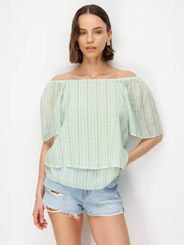 MixRay Blouse in Groen: voorkant