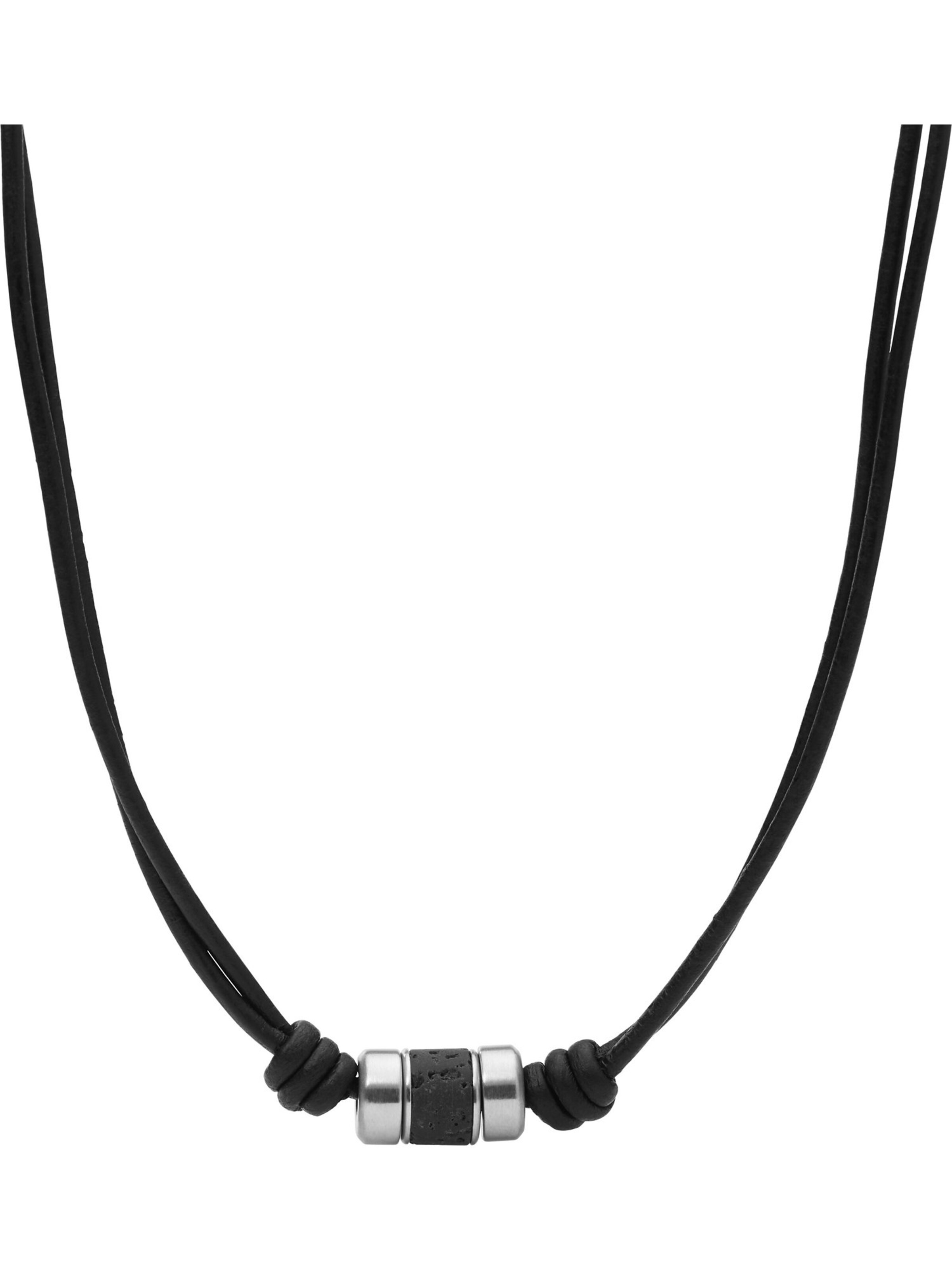 FOSSIL Kette in Schwarz: Vorderseite