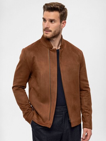 Antioch Between-Season Jacket in Brown: front