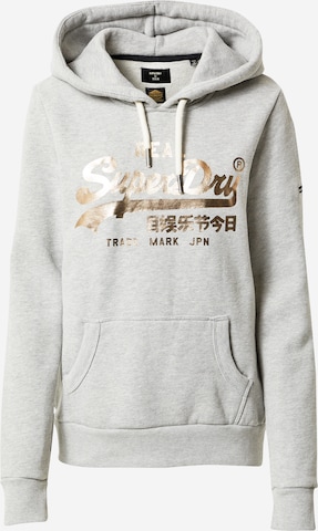 Superdry Sweatshirt in Grijs: voorkant