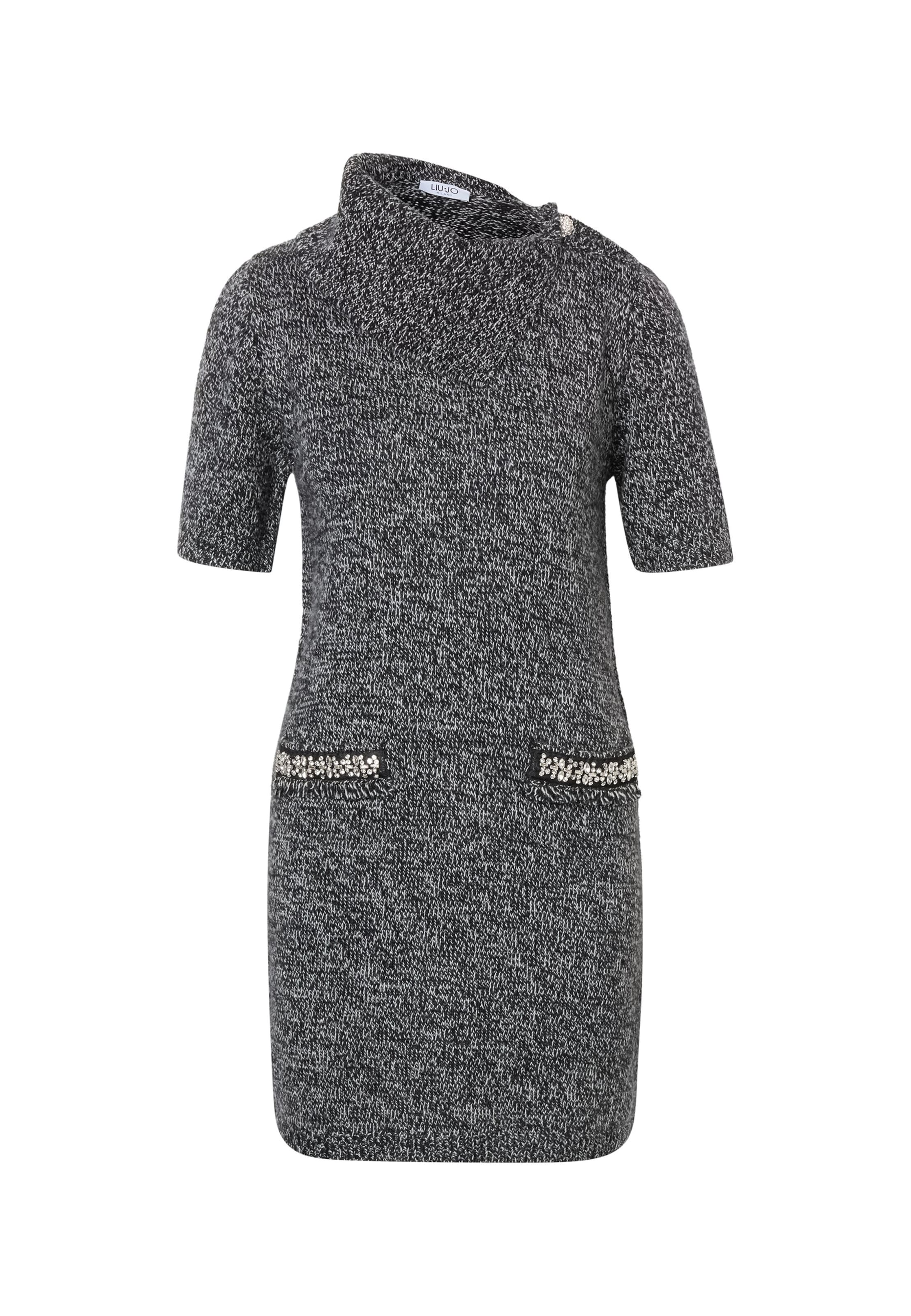Liu Jo - Vestido de punto en negro: frente