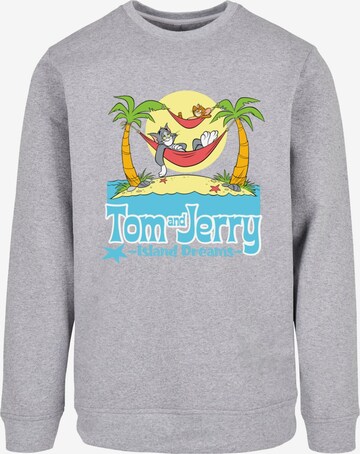 Sweat-shirt 'Tom And Jerry - Hammock Dreams' ABSOLUTE CULT en gris : devant