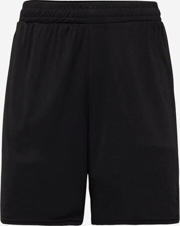 Hummel Regular Workout Pants in Black: front