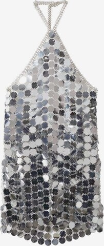 MANGO Cocktail Dress 'Miley' in Silver: front