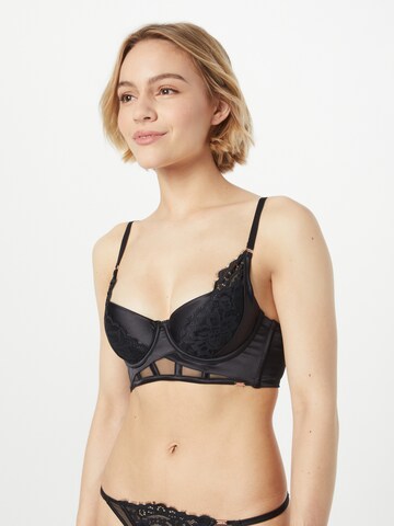 Sutien de tricou Sutien 'Jacqueline' de la Hunkemöller pe negru: față