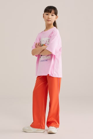 WE Fashion Wide leg Pants in Orange