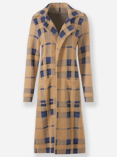 heine Cardigan i royalblå / cognac, Produktvisning