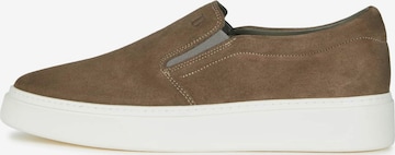 Boggi Milano - Sapatilhas slip-on em cinzento: frente