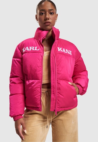 Karl Kani Between-season jacket in Pink: front