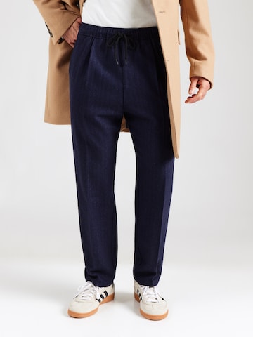 UNITED COLORS OF BENETTON Regularen Hlače na rob | modra barva: sprednja stran