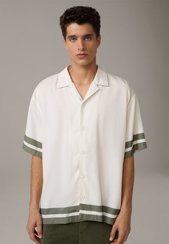 STRELLSON Comfort fit Overhemd ' Cayne' in Beige: voorkant