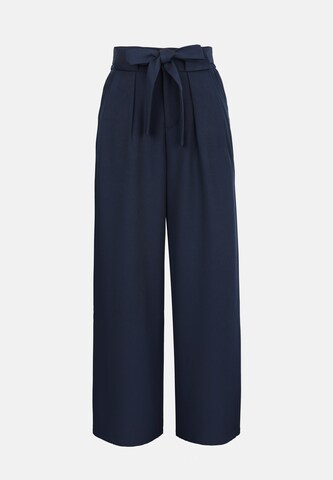 Anna Field Wide leg Παντελόνι πλισέ σε μπλε: μπροστά