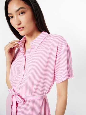 VERO MODA Shirt Dress 'BUMPY' in Pink