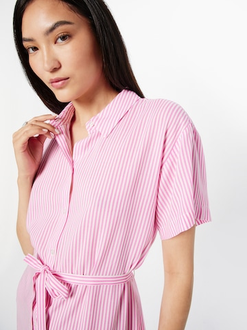 VERO MODA Shirt dress 'BUMPY' in Pink