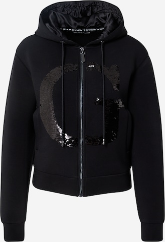 GUESS Zip-Up Hoodie 'Daphne' in Black: front