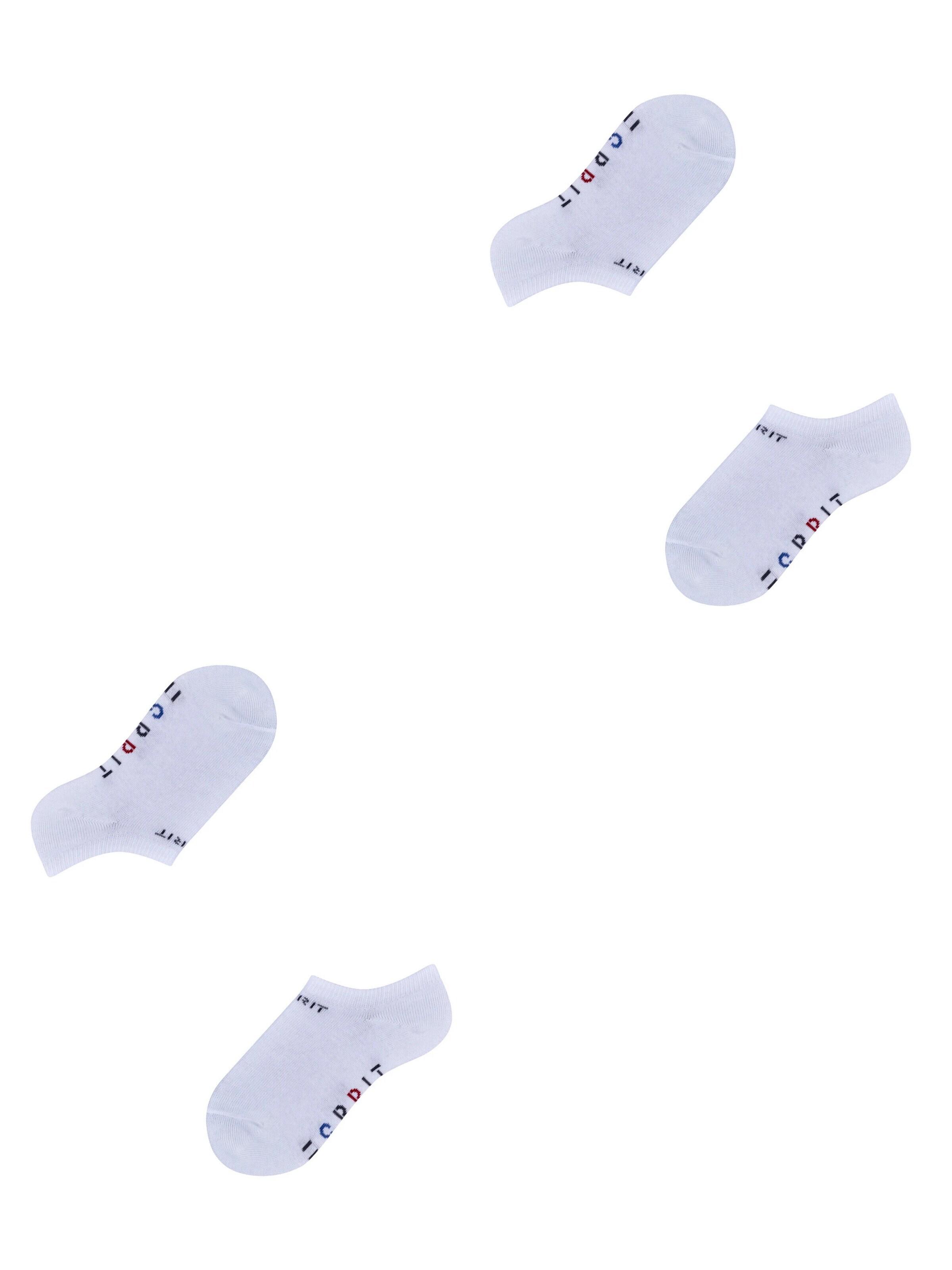 ESPRIT Socks 'Foot Logo 2-Pack' in White