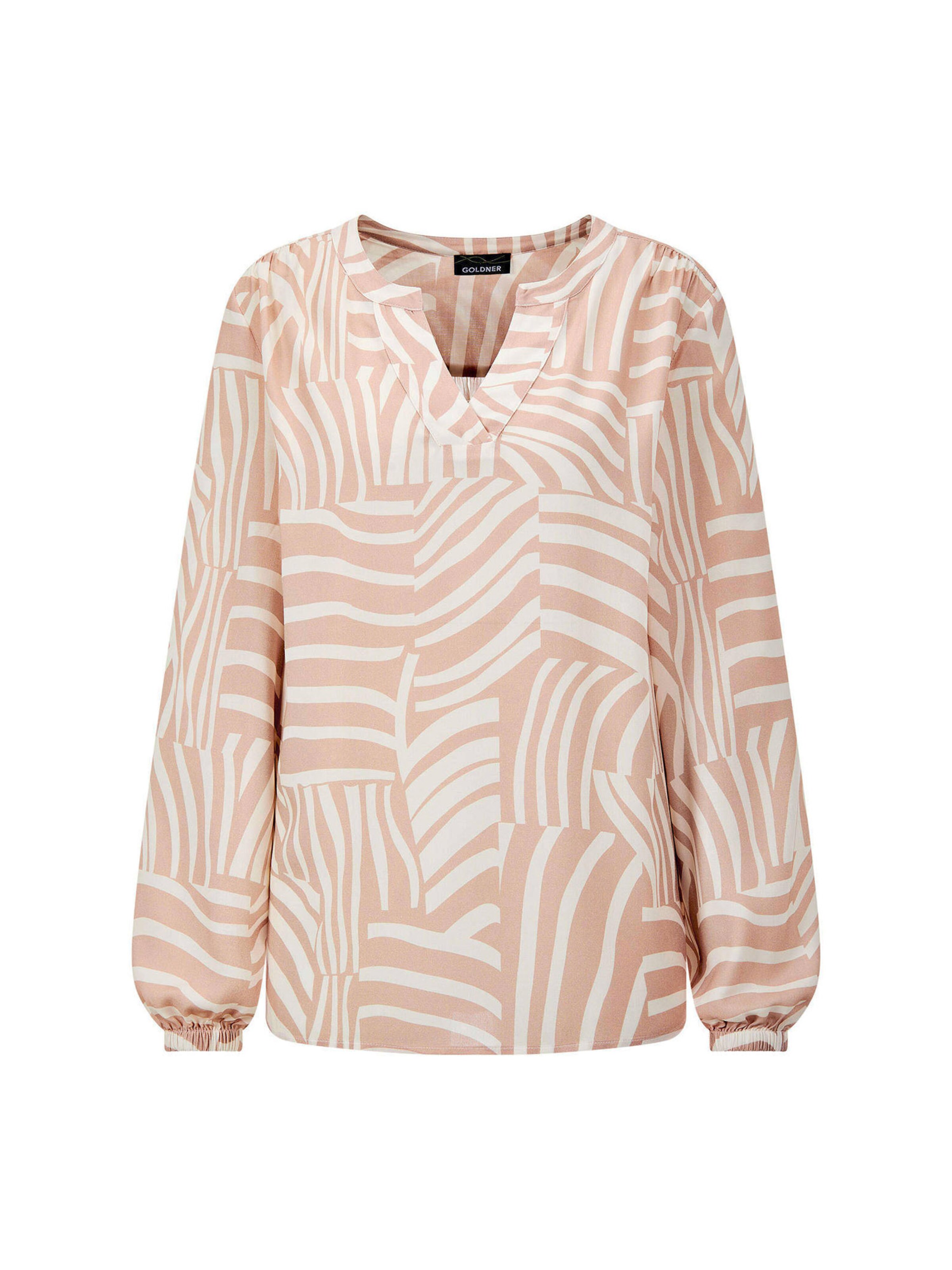 Goldner Bluse in hellbeige / hellbraun, Produktansicht