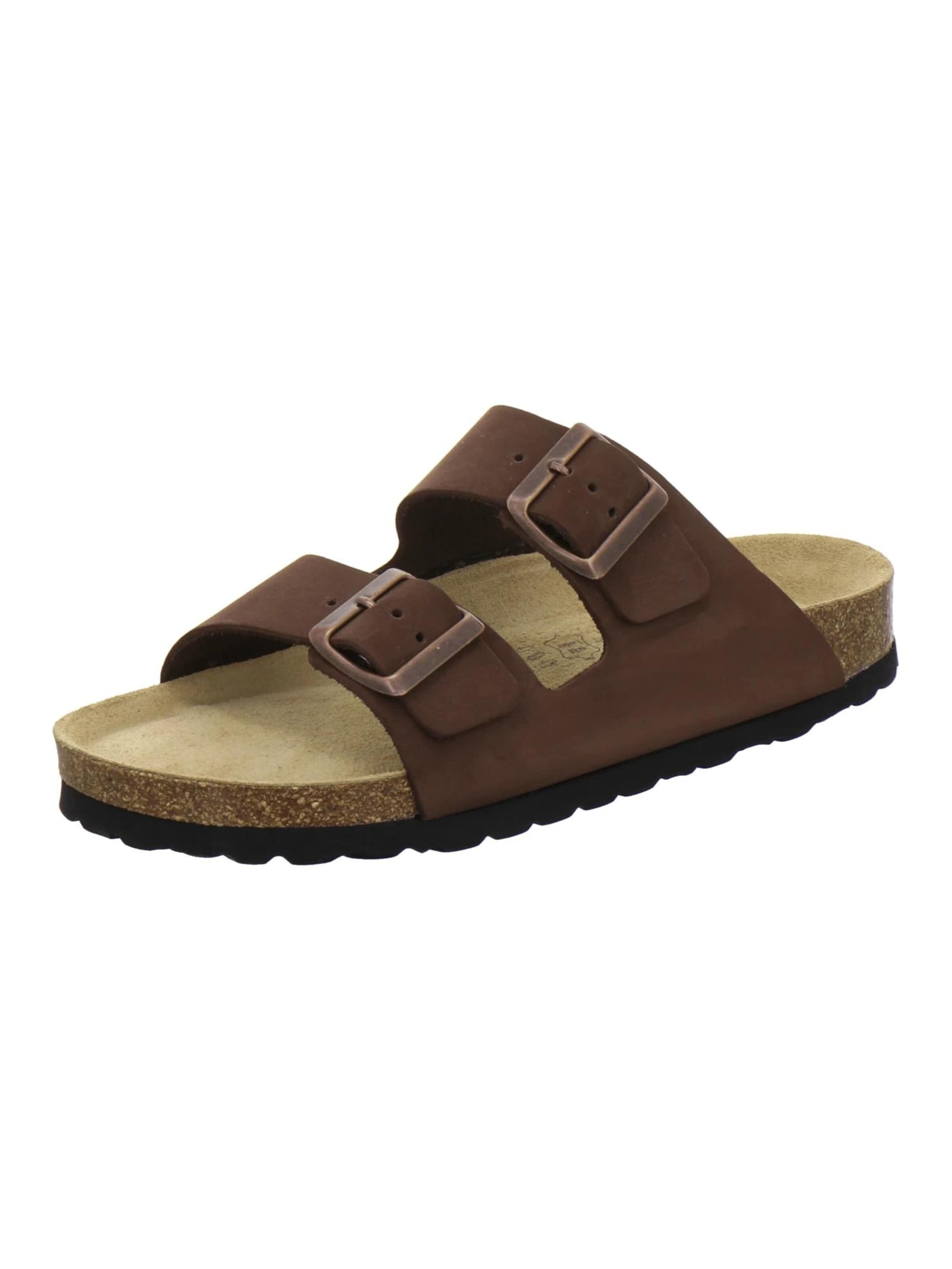 AFS-Schuhe Pantolette 'Pantoletten Damen Zweischnaller braun'‌‌‌‌‌‌ in Beige: Vorderseite
