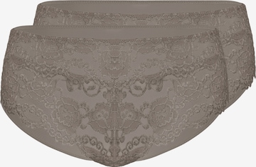 sassa Panty 'CLASSIC LACE' 2er Pack in Braun: predná strana