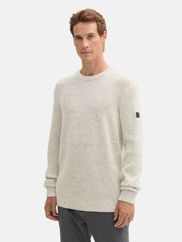 TOM TAILOR Trui in Beige: voorkant