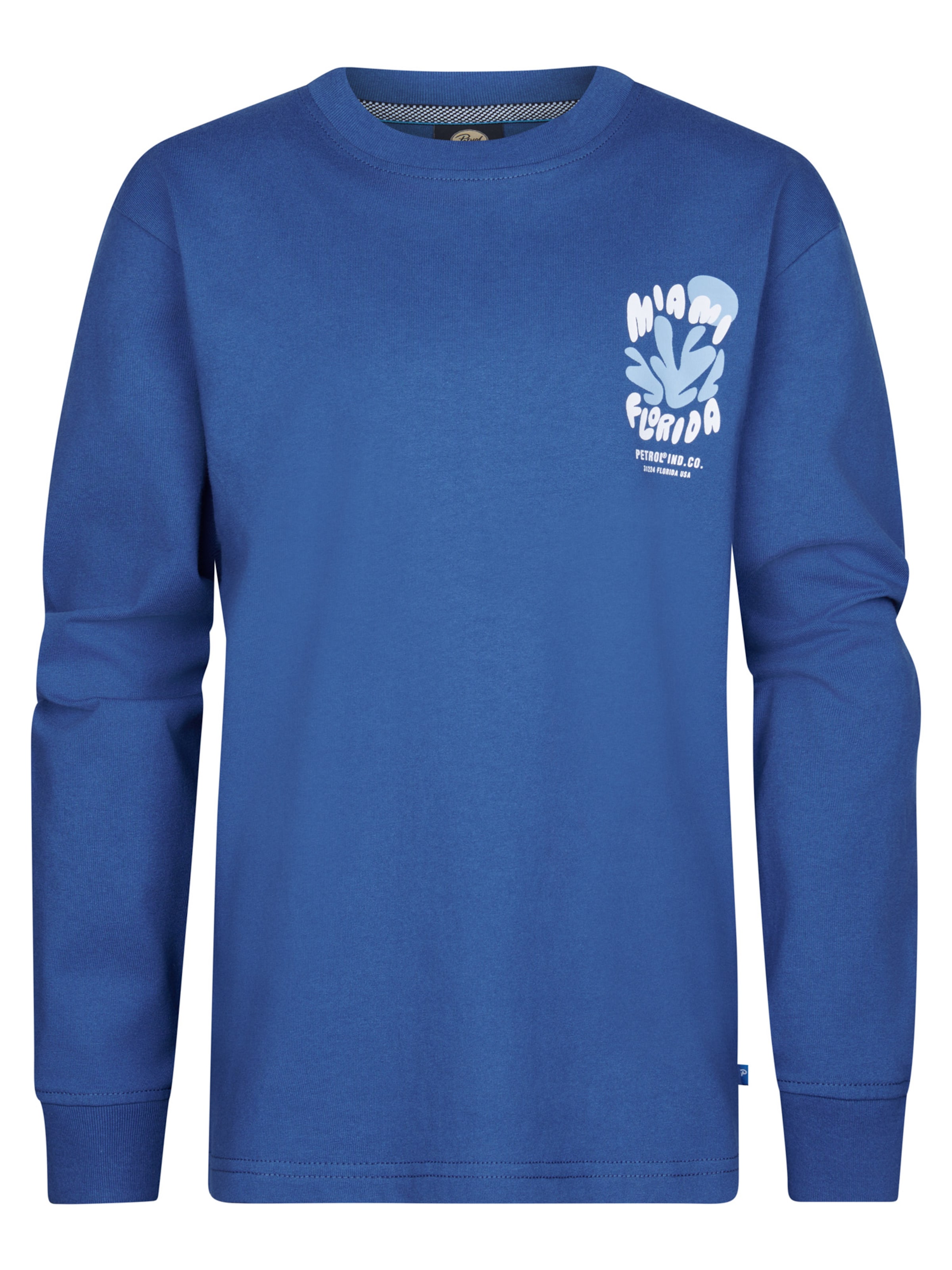 Petrol Industries Särk 'Tropicalia', värv sinine: eest vaates