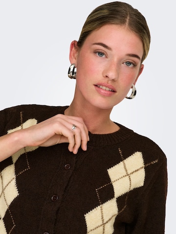 Cardigan 'ONLarzi' ONLY en marron