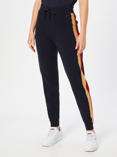 TOMMY HILFIGER Pants 'Tarah' in Dark blue / Gold / Red, View model