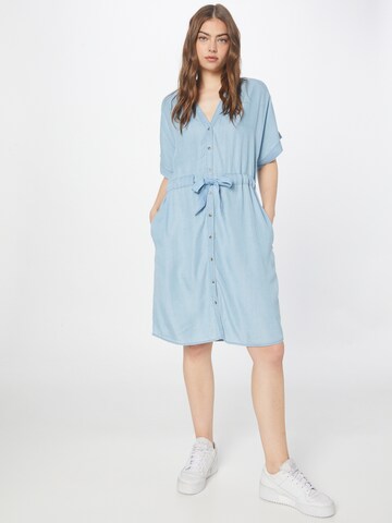 SOAKED IN LUXURY - Vestido camisero 'Rowe' en azul