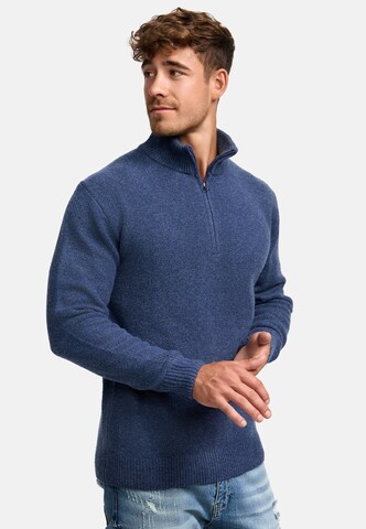 INDICODE JEANS Trui ' Lokant ' in Blauw
