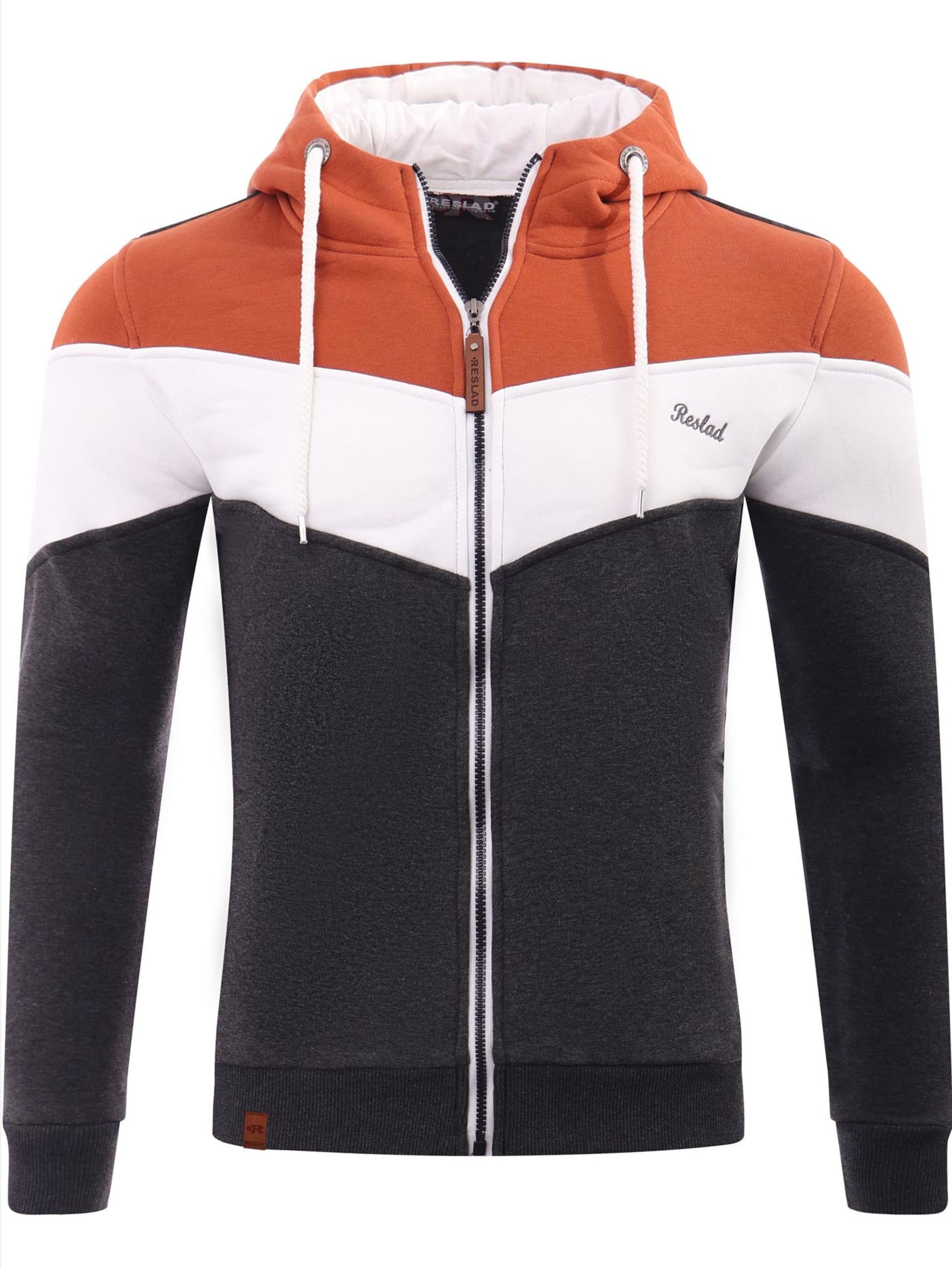 Reslad Sweatjacke 'RS1007' in Beige: Vorderseite