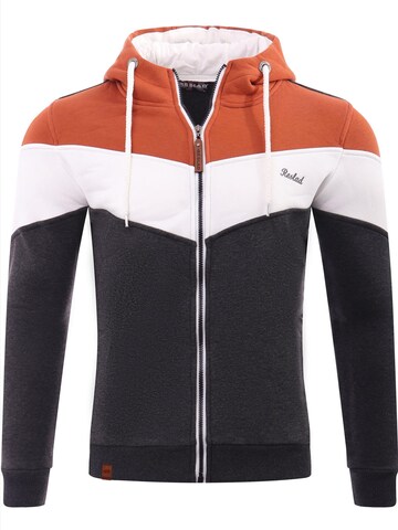 Reslad Zip-Up Hoodie 'Sweatjacke Zipper 3-Colors' in Beige: front