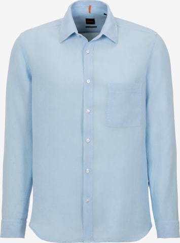 BOSS Business Shirt in Blue: front