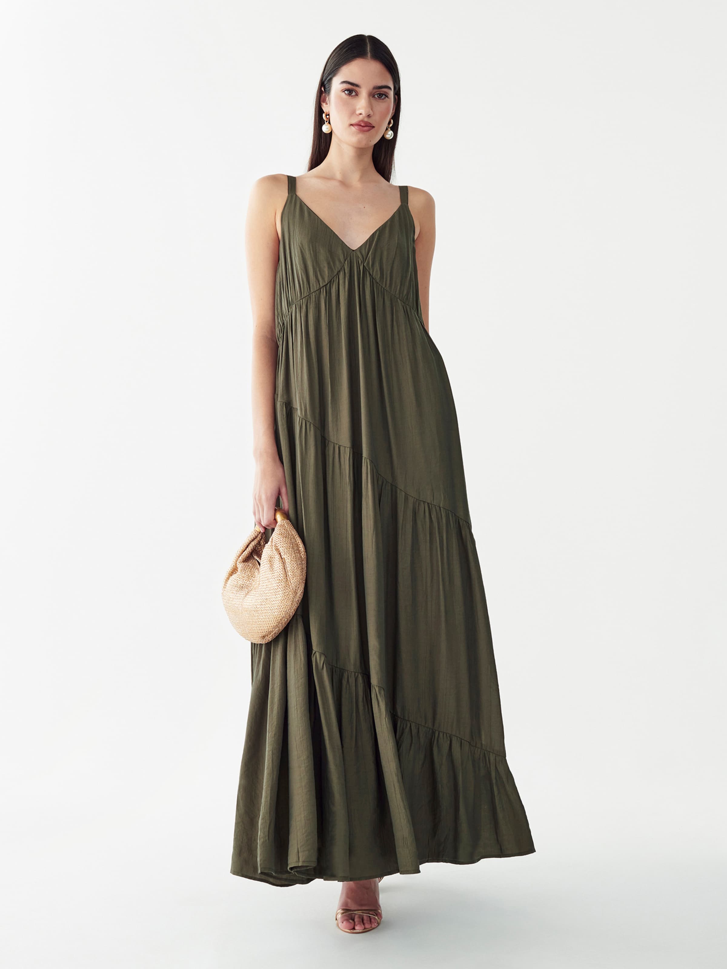 St MRLO Dress in Green: front