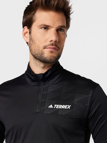 ADIDAS TERREX - Camisa funcionais em preto