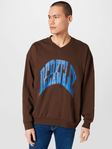 WEEKDAY Sweatshirt in Braun: predná strana