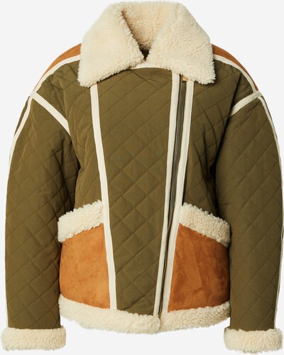 Vanessa Bruno Winter jacket 'BOREAL' in Cream / Ochre / Olive, Item view