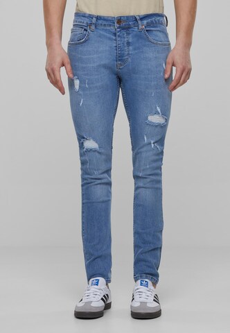 2Y Premium Skinny Jeans in Blue: front