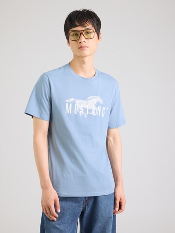 MUSTANG Shirt 'Austin' in Blauw: voorkant