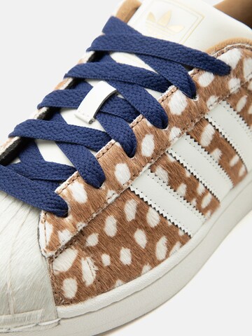 ADIDAS ORIGINALS Ниски маратонки 'Superstar II' в кафяво