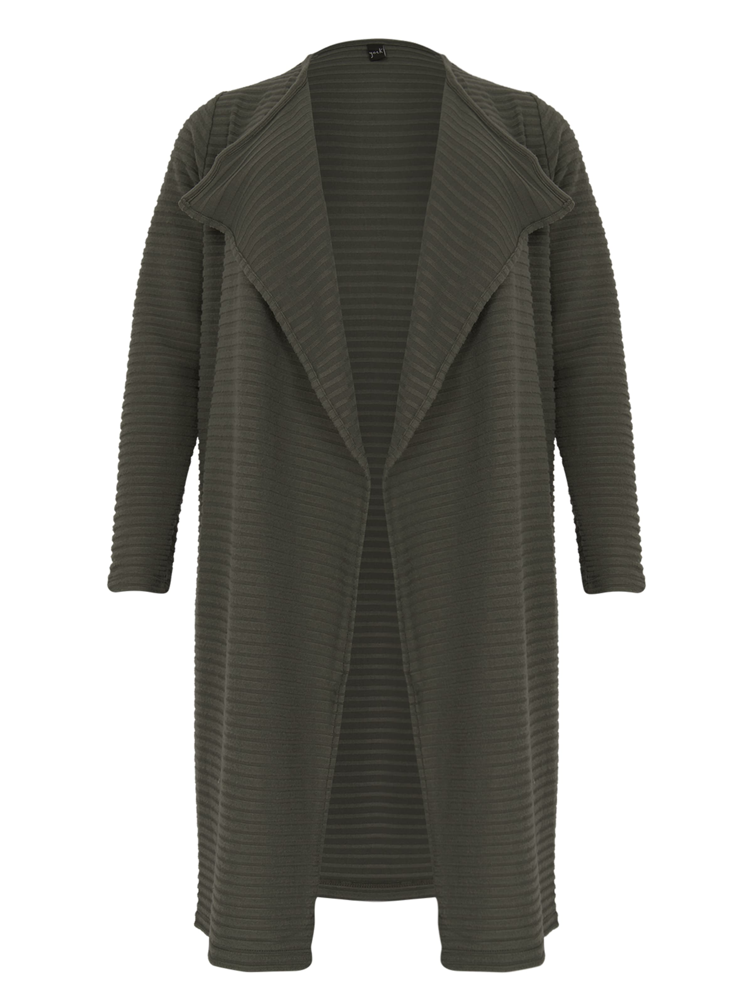 YOEK Gebreid vest in Groen: voorkant