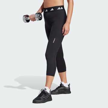 ADIDAS PERFORMANCE Skinny Workout Pants 'Techfit' in Black