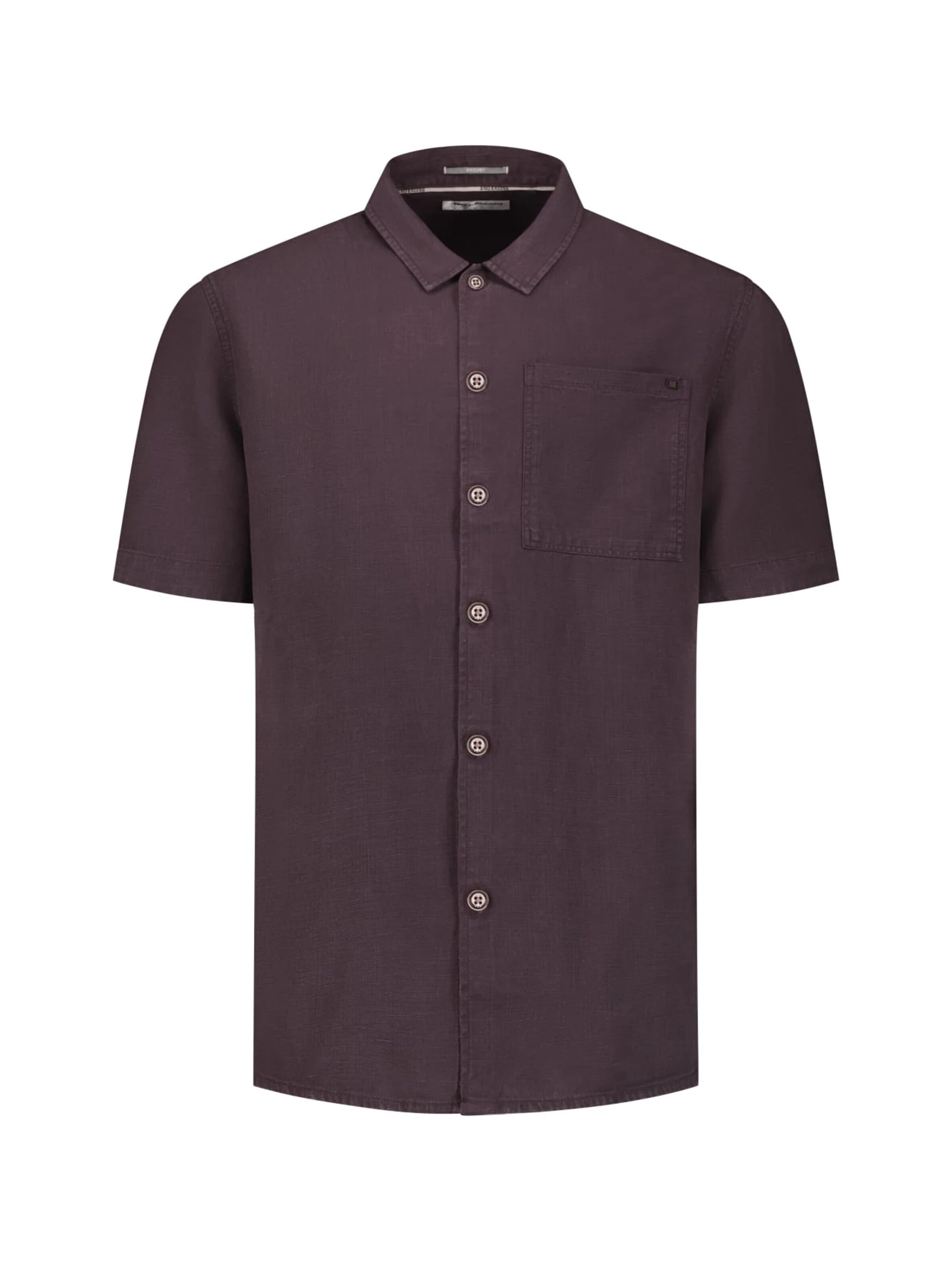 No Excess Comfort fit Button Up Shirt in Brown